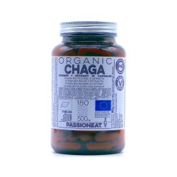 Chaga Inonotus Obliquus fungo Bio europeo - polvere e estratto - 180 capsule veg da 500mg